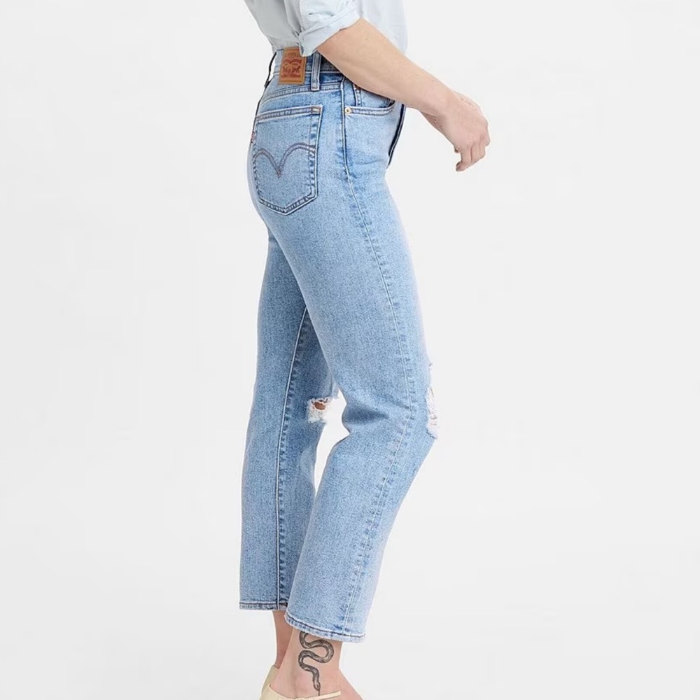 Levi's Wedgie Destructed Straight Jeans